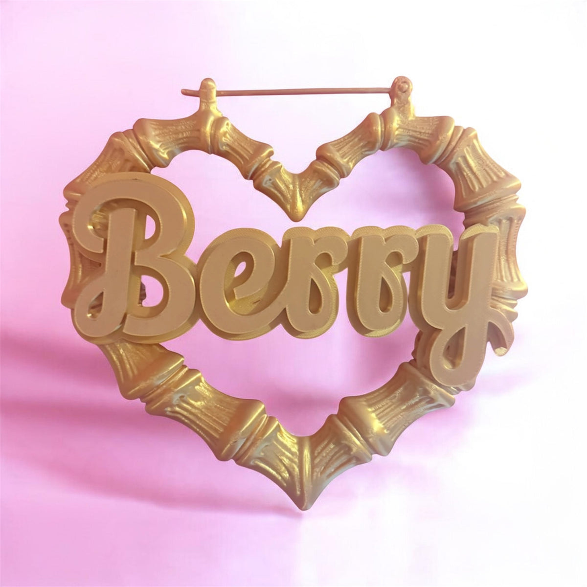 Berry Signature Personalized Bamboo Hoop Wall Decor