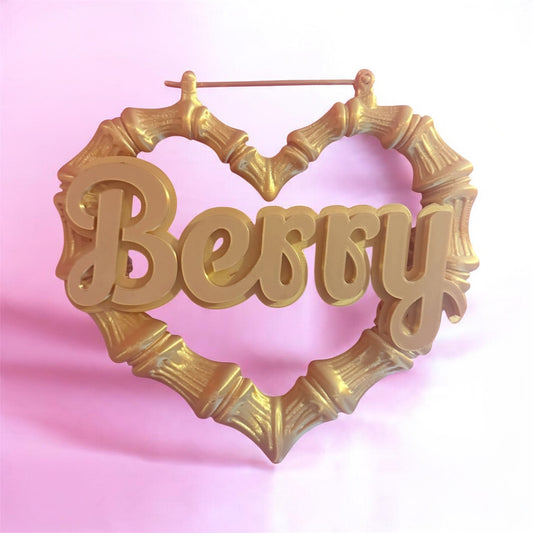 Berry Signature Personalized Bamboo Hoop Wall Decor