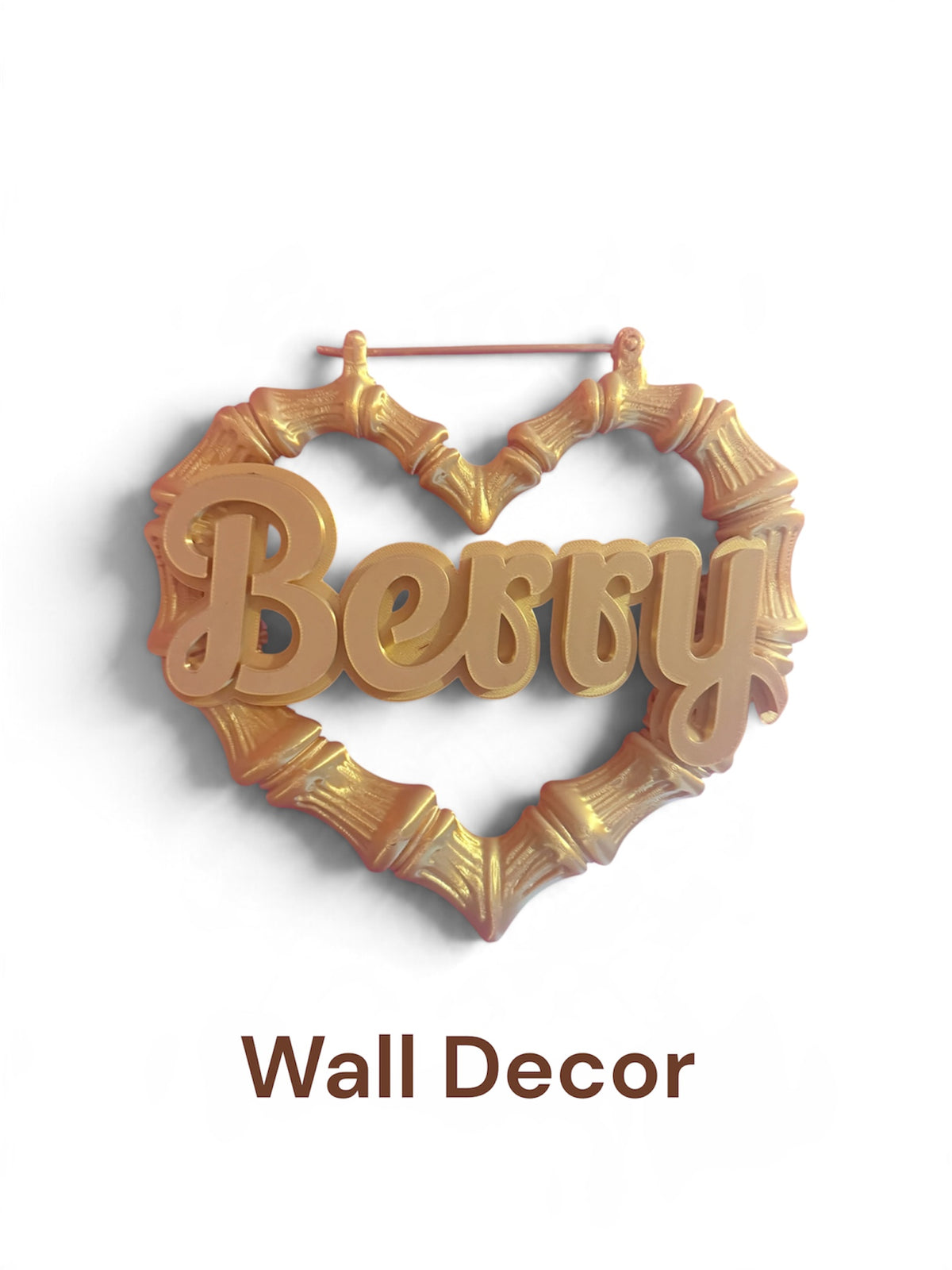 Berry Signature Personalized Bamboo Hoop Wall Decor