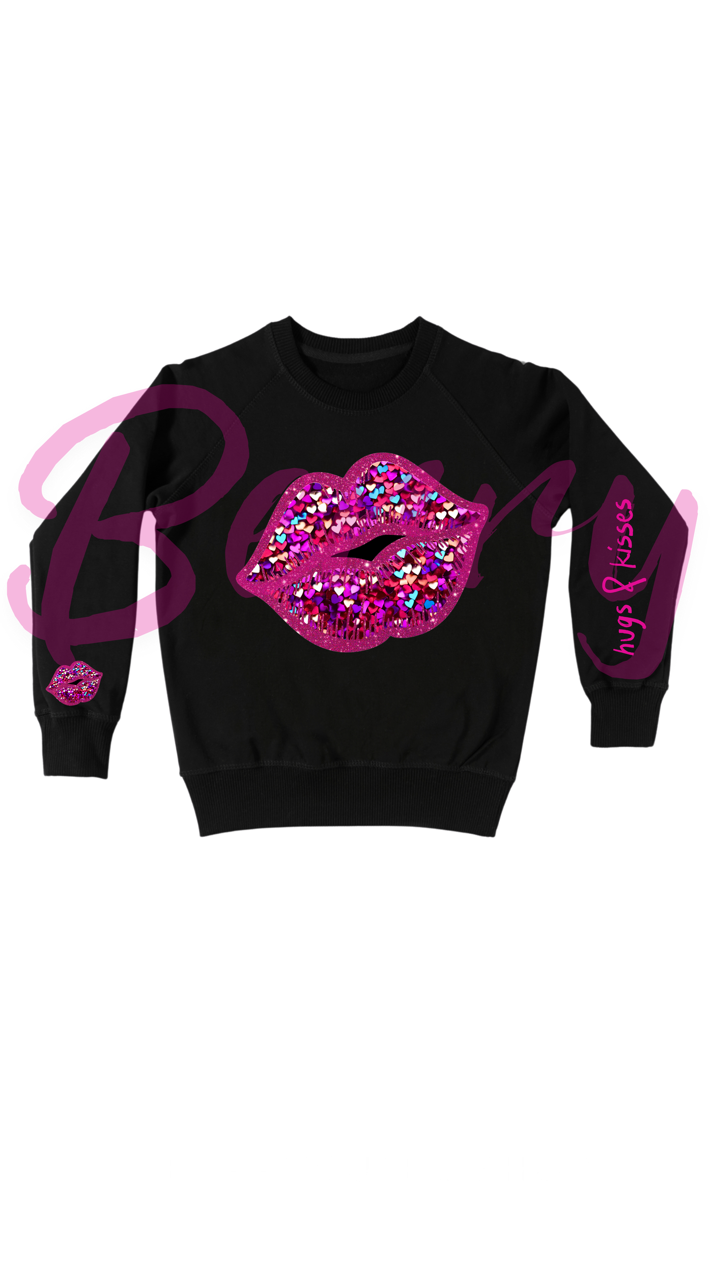 Hugs and Kisses Valentine Sweatshirts