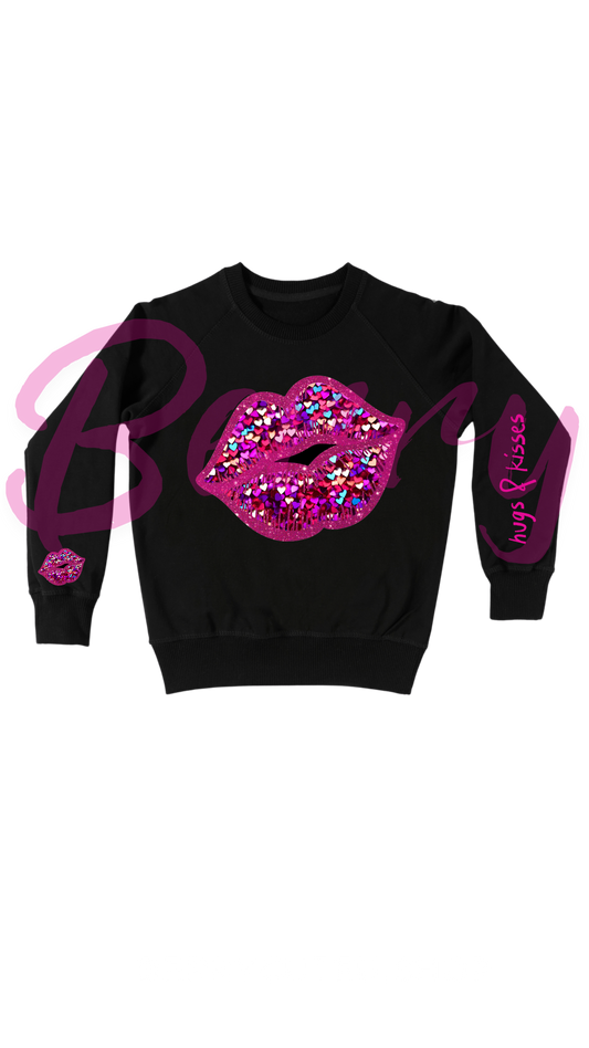 Hugs and Kisses Valentine Sweatshirts