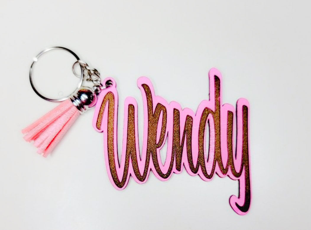 Wooden Keychain Personalized